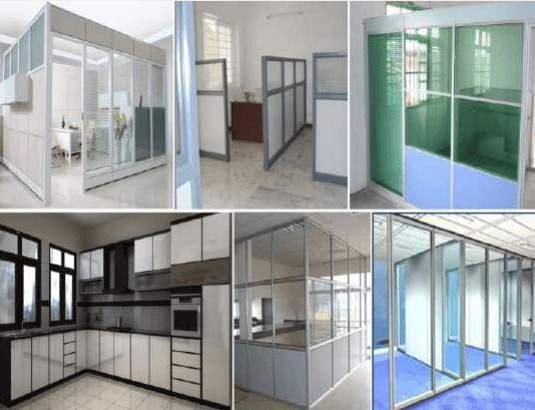 Aluminium partitions and interior work